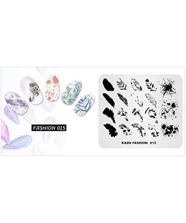 KADS Fashion Nail Stamping Plate DIY Image Template for Manicure - FASHION 015 - Buy Online on GoSupps.com