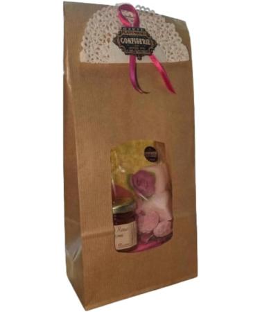 TP LP Tout Pour Les Papilles Small gourmet rose gift box - Original gift - Confectionery & jam - 200g - Buy Online on GoSupps.com