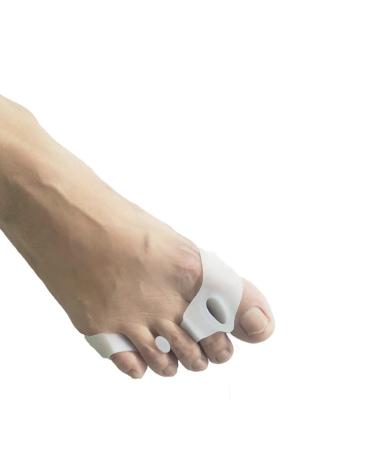 DEAVER Forefoot Pad Toe Splitter Hallux Valgus Corrector Thumb Overlap Split Splitter Protectoe Small Gel Toe Separators Spacers for Overlapping Toes Onecolor 3 pairs