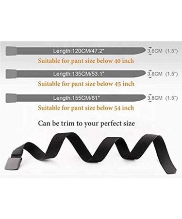 3Pack Military Tactical Men's Nylon Web Belts - Fits up to 45 Waist - Outdoor Canvas Belt with Plastic Buckle - Buy Online on GoSupps.com