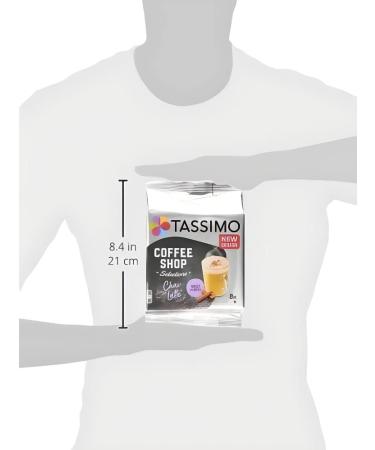 Tassimo Coffee Shop Selection - Sweet & Spicy Caffeinated Tassimo Chai Latte | A Pack of 8 Individuals T Disc Coffee Pods (3 packs) - Buy Online on GoSupps.com
