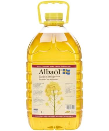  Fuduu.de Rapeseed Oil with Butter Flavour - 5 Litre Bottle + 2 x 0.75 Litre Bottles - Swedish Rapeseed Oil - Premium Ingredients for Roasting Baking or Dressing - Buy Online on GoSupps.com