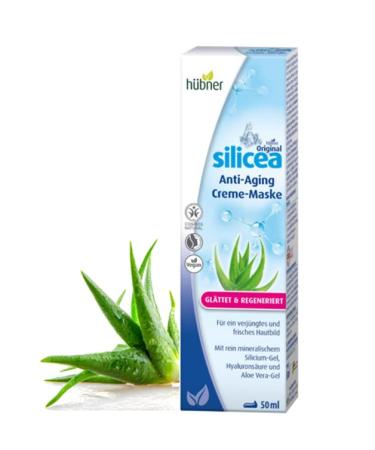 H bner Original Silicea anti-aging cream mask |Certified natural cosmetics |Silica gel hyaluronic acid aloe vera-gel |tight smoothing regenerated | 50 ml - Buy Online on GoSupps.com