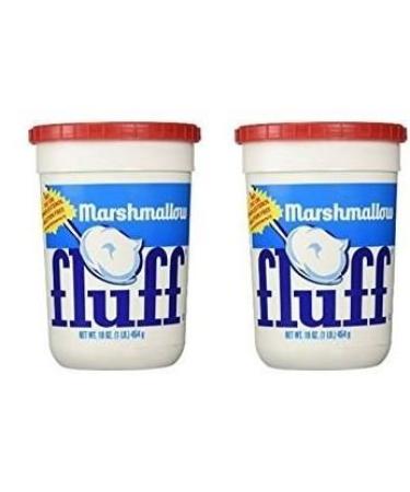 Marshmallow Fluff 16 oz Plastic Tub (Pack of 2)