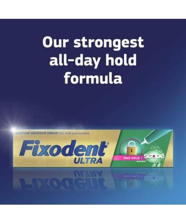 Fixodent Ultra with Scope Flavor Denture Adhesive 1.8 oz (Pack of 4) - Strong Hold for Dentures - Buy Online on GoSupps.com