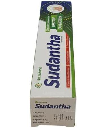 Buy Ayurveda Fluoride-Free Herbal Sudantha Toothpaste 4.2 oz Natural Oral Care for Healthy Smiles - Buy Online on GoSupps.com