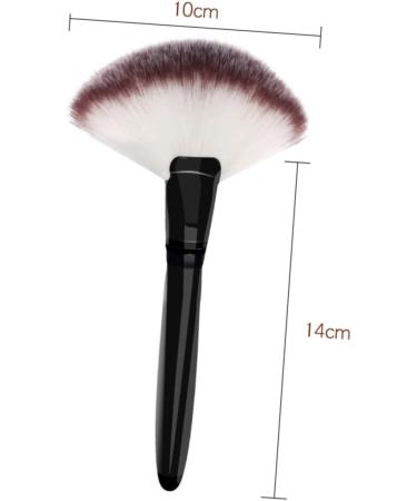 FOMIYES Black Makeup Cosmetics Large Wood Handle Brush Powder Foundation Brush Bamboo Sector - Buy Online on GoSupps.com