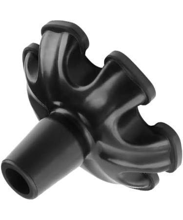 Quantum Leap 19mm Non-Slip Self Standing Quad Cane Tip - 6 Point Replacement Tip for 3/4 Inch Walking Canes - Black - Buy Online on GoSupps.com
