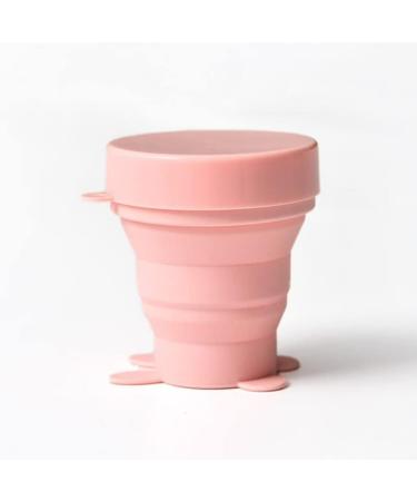 Buy Collapsible Silicone Cup - Travel & Menstrual Use | Foldable Pink Diva Cup - International Shipping Available - Buy Online on GoSupps.com