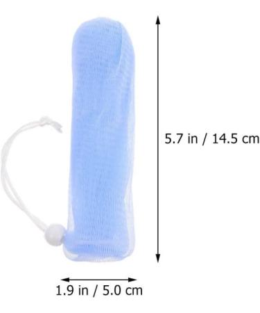 Mikinona 10pcs Foaming Soap Mesh Bag Soap Pouch Saver Soap Foaming Net Soap Sleeve Holder Soft Foam Net 14.5x5cm As Shown 1 - Buy Online on GoSupps.com