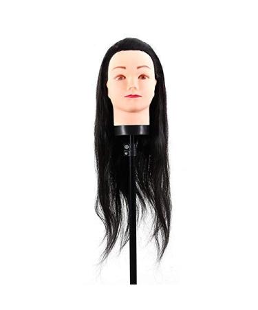 Hairdresser head hairdressing head practice head practice doll hairdressing doll hair doll 40 cm for hair styling black