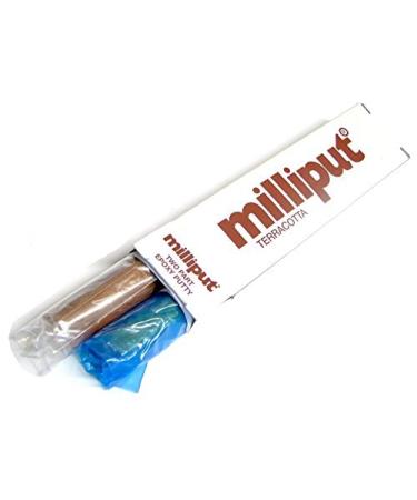 Milliput Epoxy Putty Pack of 3 (6 Sticks) Terracotta Cold Setting Modelling  Restoring Sculpting