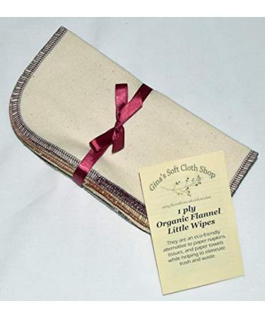 1 Ply Organic Flannel Washable Baby Wipes 8 x 8 Inches Organic Thread Earth s Palette Set of 10 - Buy Online on GoSupps.com