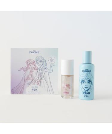 Zara Kids Frozen II Elsa EDC Eau De Cologne 50ML (1.69 FL. OZ) + Anna Body Glitter 25ML (0.85 FL. OZ) Girls Perfume Fragrance Spray Set - Buy Online on GoSupps.com