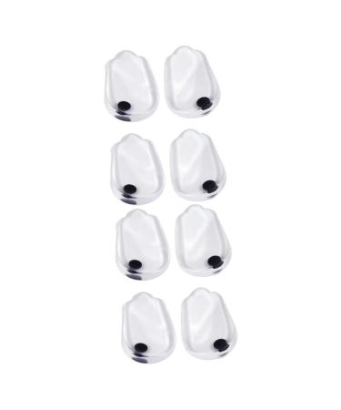 FOMIYES 4 Pairs Heel Pad Heel Cup Protectors Unisex Shoe Pads Bow Legs Insoles for Plantar Shoe Pads for High Heels Gel Universal Men and Women Bowlegged