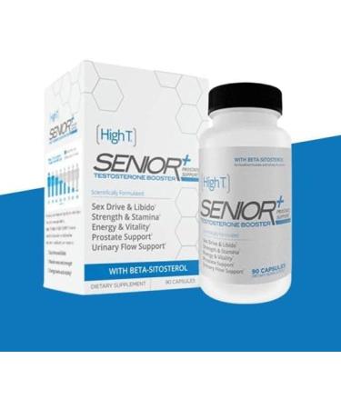 High T Senior+ Prostate Support 90ct | Natural Testosterone Booster | Energy & Strength Supplement for Seniors - Buy Online on GoSupps.com