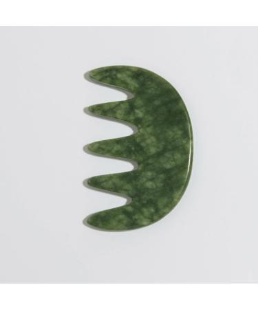 Buy Nolitoy Green Jade Scalp Massage Comb | Gua Sha Hairbrush & Acupuncture Tool for Men & Women - International Shipping - Buy Online on GoSupps.com