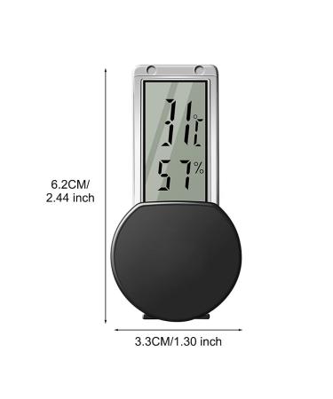 Digital Reptile Hygrometer Thermometer - High-Sensitive Temperature & Moisture Meter with Suction Cup for Terrariums & Reptile Pools - Buy Online on GoSupps.com
