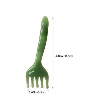 Beavorty 2-Piece Resin Massage Comb Set | Wide Teeth Hair Brush & Handheld Head Massager for Relaxation | International Shipping Available - Buy Online on GoSupps.com