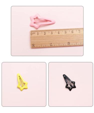 HLLMX 10 PCS Colorful Stars Duckbill Clip Hair Clip Non-slip Toddlers Colorful Cute Lovely Metal Hair Barrettes Hair Accessories for Kids Teens Women (Random Color) - Buy Online on GoSupps.com