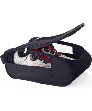 Cenpek Golf Shoe Bag | Zippered Ventilated Sports Shoe Bag for Men & Women | Black Travel Bag - Buy Online on GoSupps.com