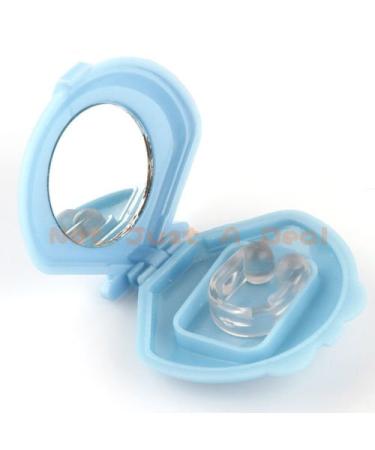 Good Sleeping Aid Anti Snoring Snore Stopping Cessation Plug Clip w/ Mirror Case