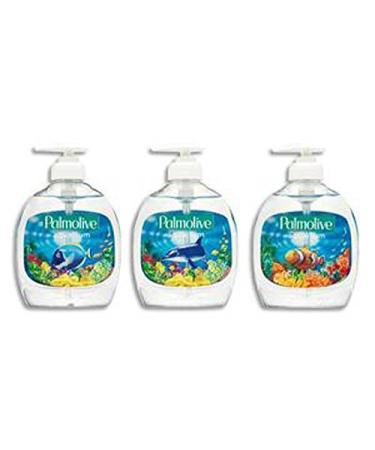Visiodirect Set of 2 x 300ml pump bottles of aquarium-patterned liquid soap pH neutral