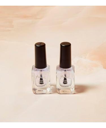 Mii Cosmetics Gloss + Go Nail Polish Top Coat | Clear Top Coat Nail Polish for Long-Lasting Shine Quick Dry Nail Varnish with Turbo-Dry Formula | Strengthening Top Coat for Chip-Resistant Wear | 14ml - Buy Online on GoSupps.com