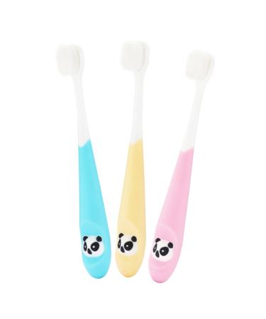 Gatuida 3pcs Toothbrush Child Bristles Abs Three-dimensional