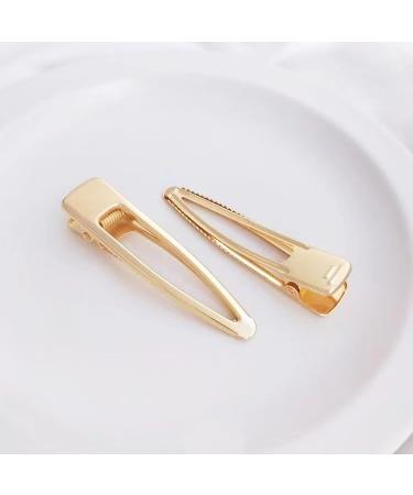 Golden Hair Clips for Curly Hair - 20 Pack of 6.5 cm French Metal Clips | Gold Hair Accessories for Weddings - Buy Online on GoSupps.com