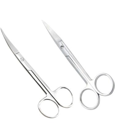 Buy Minkissy 6 Pcs Stainless Steel Scissors Set - Straight & Round Head for Crafting & Hair Cutting | International Shipping Available - Buy Online on GoSupps.com