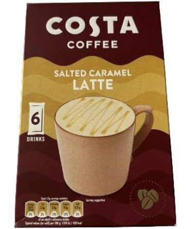 Costa Coffee Instant Sachets Variety Pack - Salted Caramel Latte Creamy Cappuccino and Millionaires Mocha (6 sachets of each flavour) - Buy Online on GoSupps.com