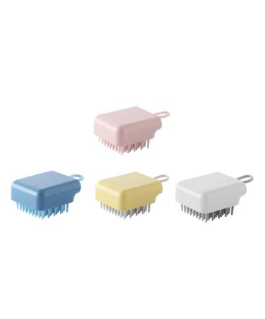 minkissy 4Pcs Scalp Massage Brush Ergonomic Design Shampoo Brush For Deep Cleansing Relaxation Suitable For Head Massage Exfoliation For Home Use Spa Experience