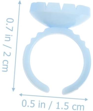 POPETPOP POPETPOP 100pcs Eyelash Ring Cutter Eyelash Glue Ring Eyelash Extension Glue Holder Pigment Ring Glue Cups for Eyelash Extension Flower Cup - Buy Online on GoSupps.com