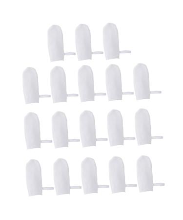 Homsfou 1 set 18 pieces gauze-fingerlings finger toothbrushes Newborn fingert cloth brush toddler milk rubber newborn cloths cleaning of milk stains white sanitary brush clean baby