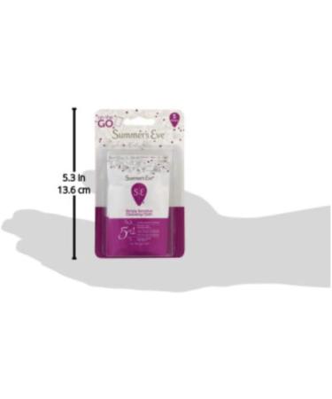 Summer's Eve Feminine Wipes Simply Sensitive 120 Count Trial & Travel Size Pack - pH Balanced, Removes Odor - 5 Count x 24 Pack - Best for Women's Hygiene - Buy Online on GoSupps.com