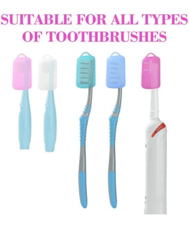 Electric Toothbrush Head Cover 5 Pack Toothbrush Covers Caps for Travel Silicone Portable Tooth Brush Pod Case Protector for Travel Home Office and Hotel Use  - Buy Online on GoSupps.com
