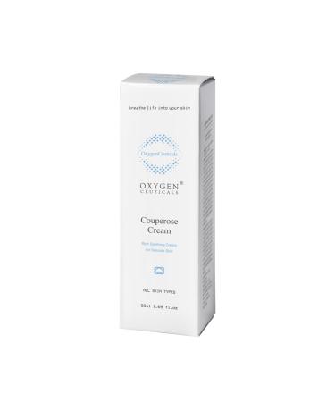 OxygenCeuticals Couperose Cream Soothing Moisturizer with Tomato Extract, Turnip Extract & Ceramide NP, Helps Calm Redness and Support Skin Barrier for Sensitive Skin. 1.69 fl.oz (50ml) - Buy Online on GoSupps.com