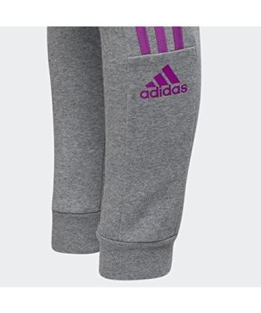 adidas Girls' X-Small Charcoal Grey Cotton Fleece Joggers - Buy Online on GoSupps.com