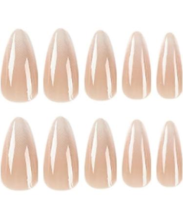 Justotry 24 Pcs Medium Gradient Brown Stiletto False Nails French Press on Nails - Short Fake Nails with Nail Glue for Women's Nail Art - Buy Online on GoSupps.com