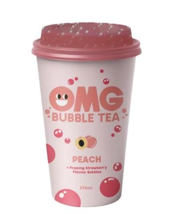 Bubble Tea Peach 270ml Delicious Tasty And Twisty Treat Share With Family And Friends (12)