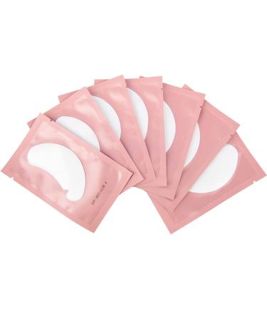 Arison Lashes Eye Gel Pads 50 Pairs Eyelash Extension Under Eye Gel Patches Lint Free Eye Patches with Smooth Front Side and Collagen Back Side Eye Pads for Individual Eyelash Extension (VCUT)