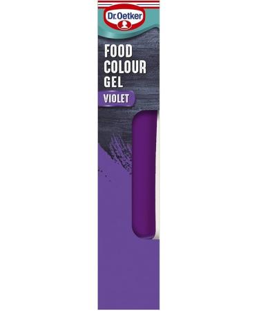 Dr. Oetker Coloured Gel - Violet Extra Strong 15G | Violet Gel Food Colour | The colourings are bake stable to ensure perfect bakes time after time | Premium product - Buy Online on GoSupps.com