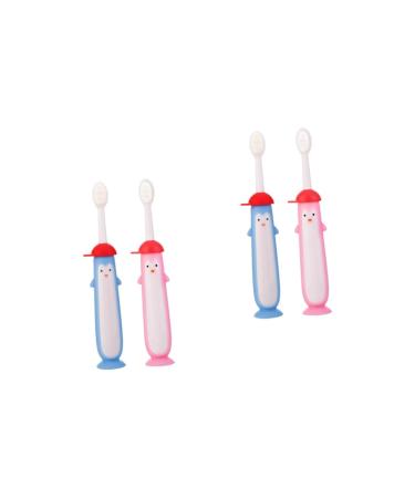 Beavorty 4pcs Toothbrush Kids Pp Cartoon Accessories Toddler