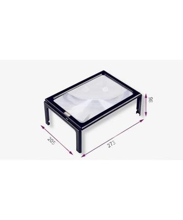 Magnifiers Desktop Magnifying Glass Led with Light HD Reading Elderly Children Students 3 Times Chest Hanging a4A4 Large Lens Rectangular Full Page Reading Repair Electronic Circuit Cross Stitc - Buy Online on GoSupps.com