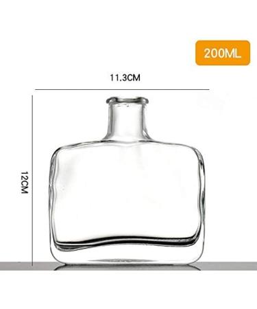 200 ml Clear Glass Refillable Diffuser Bottle - Aromatherapy Container for DIY Essential Oils & Craft Decoration - Buy Online on GoSupps.com