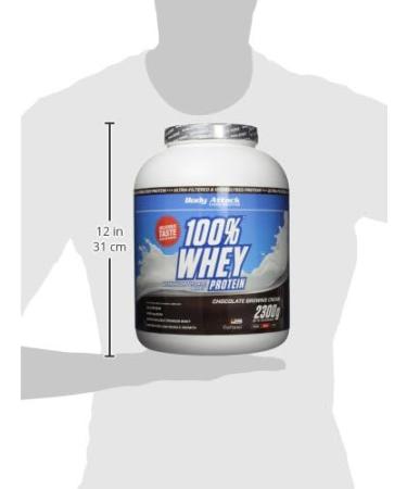 Body Attack 100% Whey Protein - Chocolate Brownie (2.3 kg) | Premium Nutrition for International Shipping - Buy Online on GoSupps.com