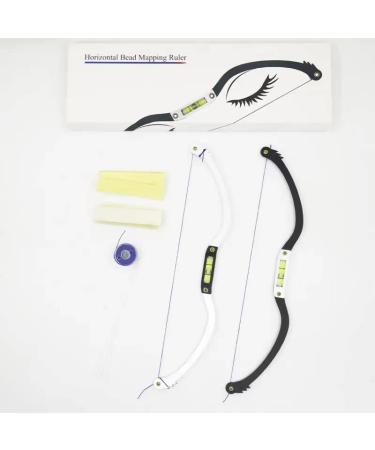 Microblading Bow and Arrow Line Ruler Black - Precise Brow Mapping Tool - Buy Online on GoSupps.com