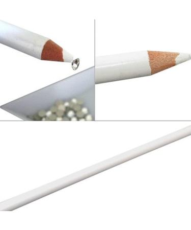 Nail Art Drawing Pen Hook Flower Carving Nail Pen Rhinestones Picker Beauty Makeup Manicure Tool White Drill point pen - Buy Online on GoSupps.com