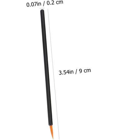 WOONEKY 100pcs Disposable Eyeliner Brush Eye Definer Brush Practical Eyeliner Brush Lip Plastic Black - Buy Online on GoSupps.com